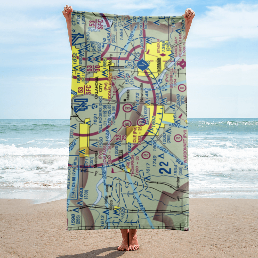 Low Pass Airport (4OK4) VFR Sectional Towel 