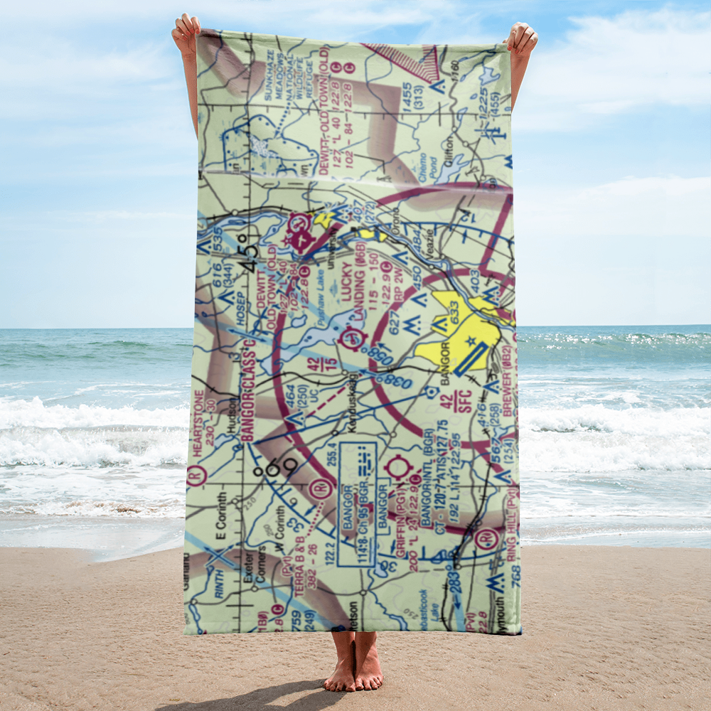 Lucky Landing Marina and Seaplane Base (06B) VFR Sectional Towel 