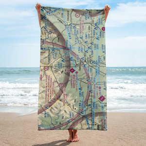 Lumpkin County Wimpys Airport (9A0) VFR Sectional Towel