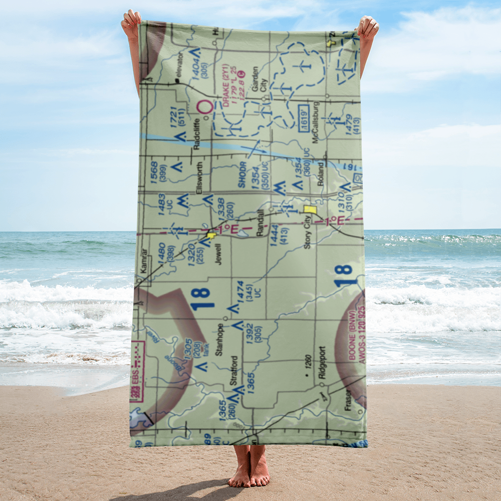 Lund Airport (93IA) VFR Sectional Towel 
