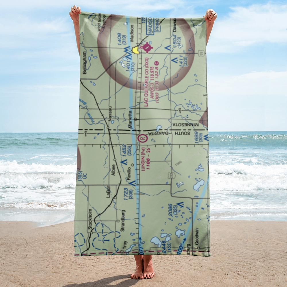 Lundin Airport (SD94) VFR Sectional Towel 