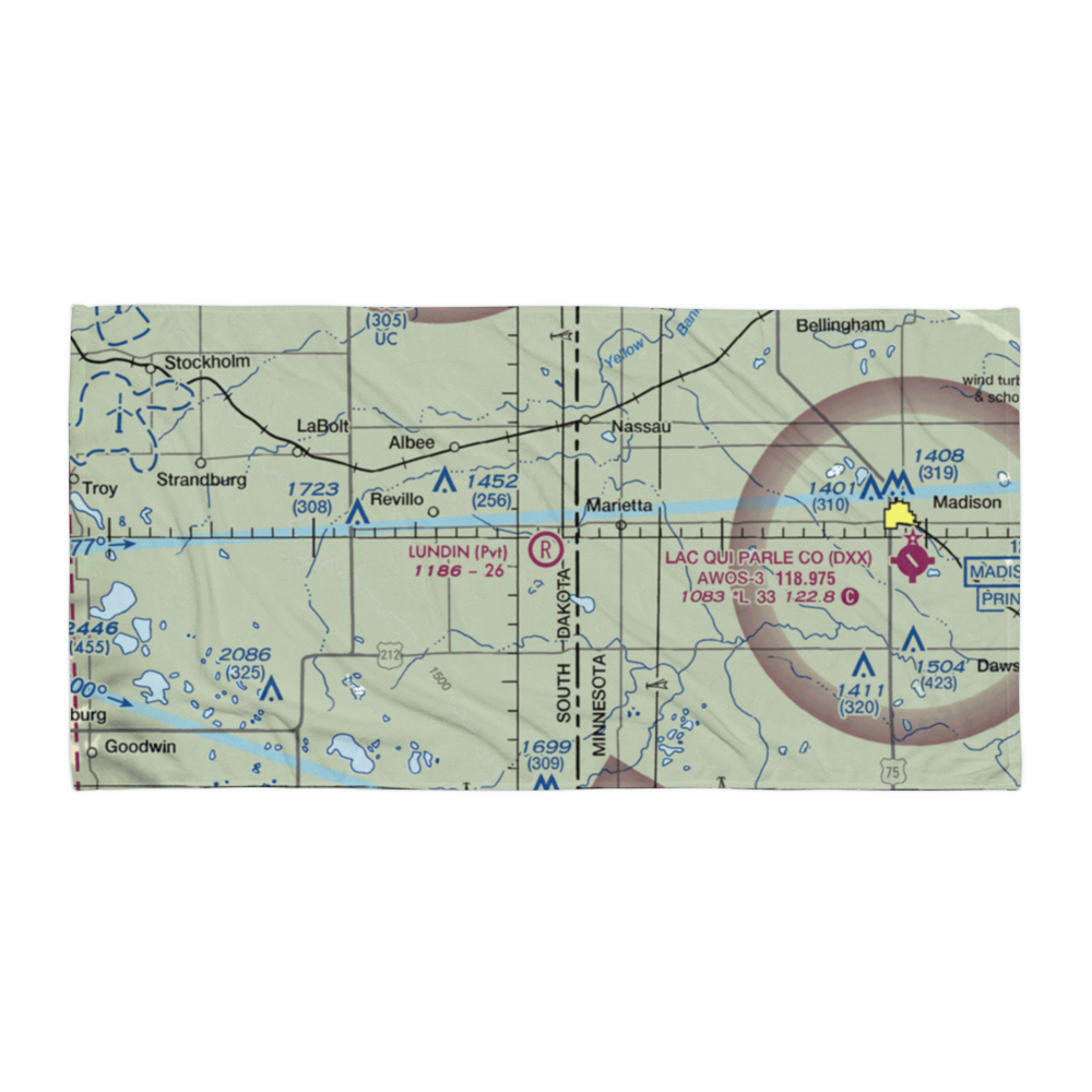 Lundin Airport (SD94) VFR Sectional Towel 