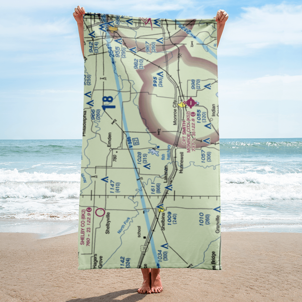Lyell Airport (MO04) VFR Sectional Towel 