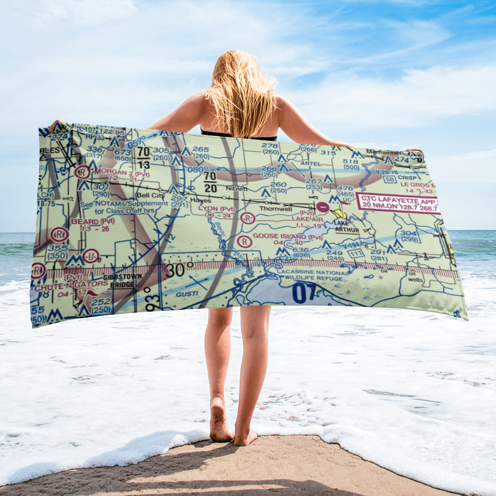 Lyon Airport (LS14) VFR Sectional Towel 