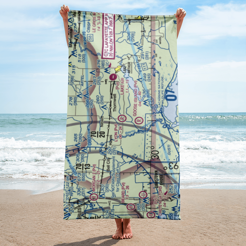 Lyon Airport (LS14) VFR Sectional Towel 