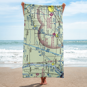 M.A.M Trail Airport (IL65) VFR Sectional Towel