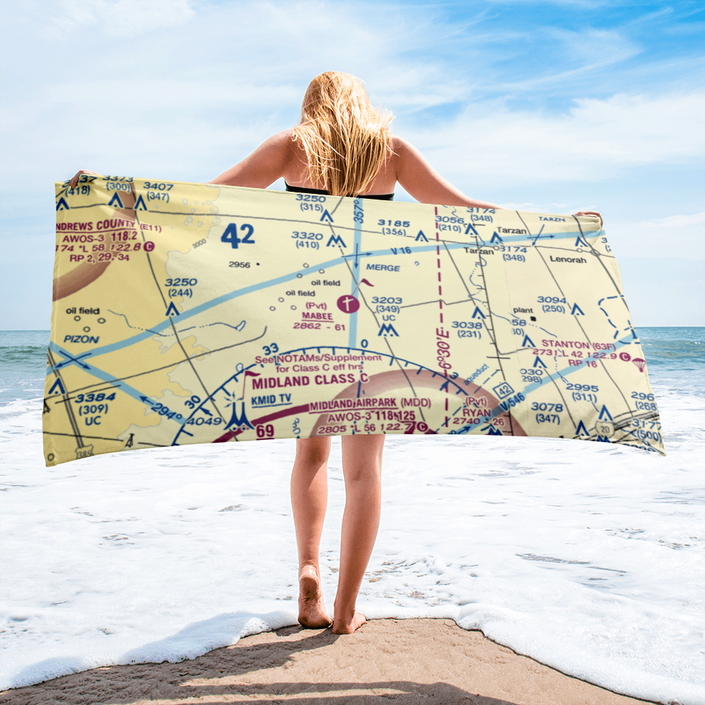 Mabee Ranch Airport (7TX5) VFR Sectional Towel 