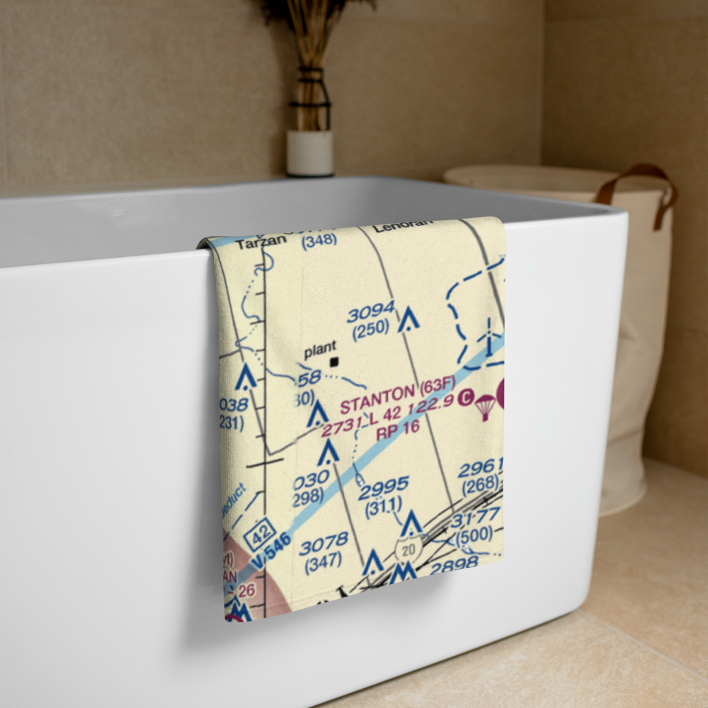 Mabee Ranch Airport (7TX5) VFR Sectional Towel 