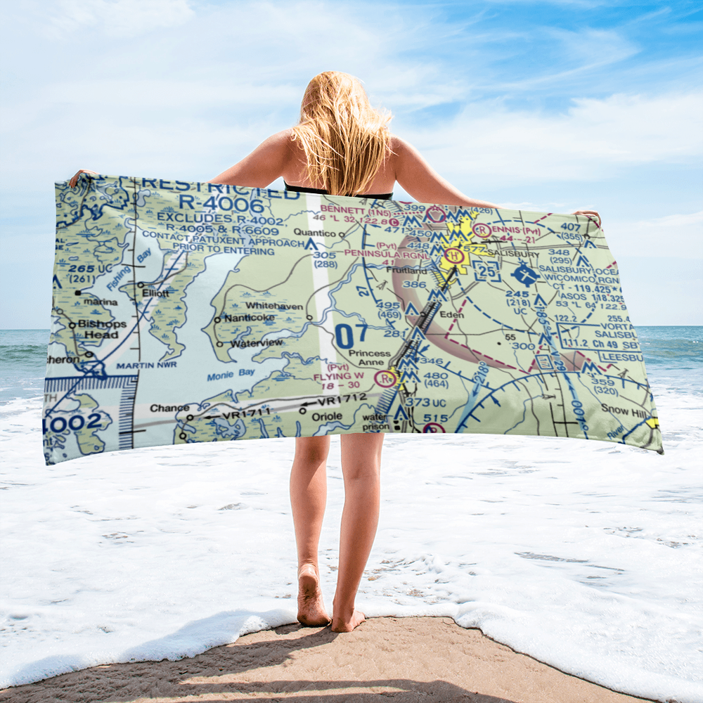 Mac Kinnis Airport (MD53) VFR Sectional Towel 