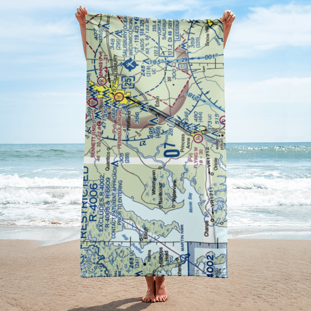 Mac Kinnis Airport (MD53) VFR Sectional Towel 