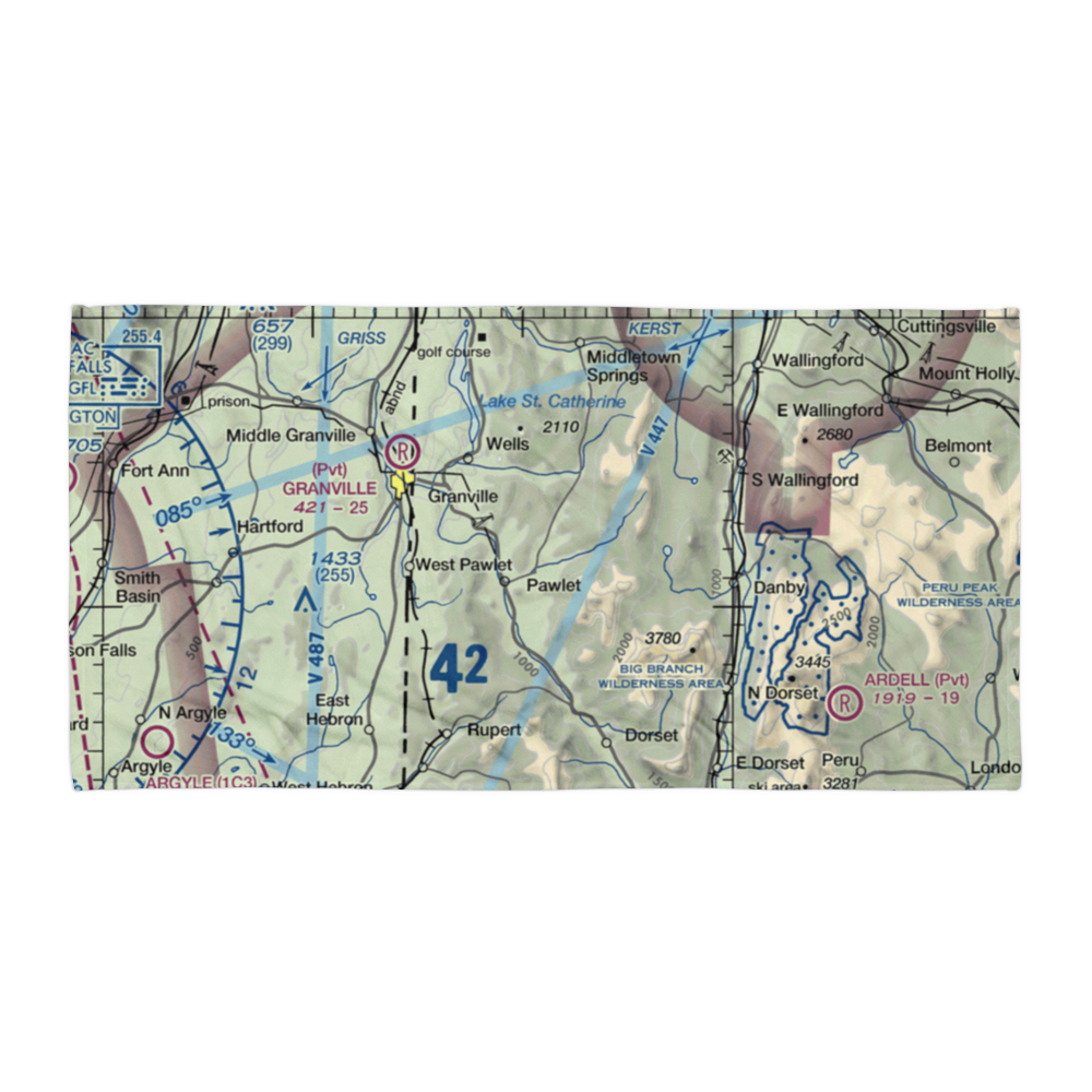 Mach Personal Strip (VT20) VFR Sectional Towel 