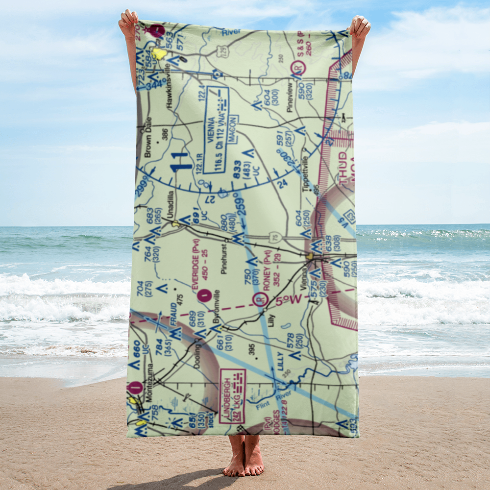 Mack's Field (2GA4) VFR Sectional Towel 