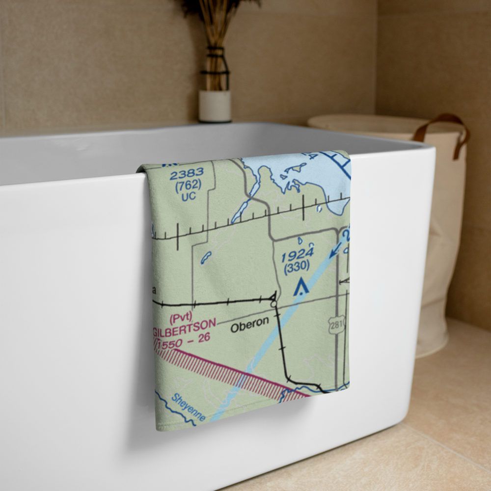 Maddock Municipal Airport (6D3) VFR Sectional Towel 