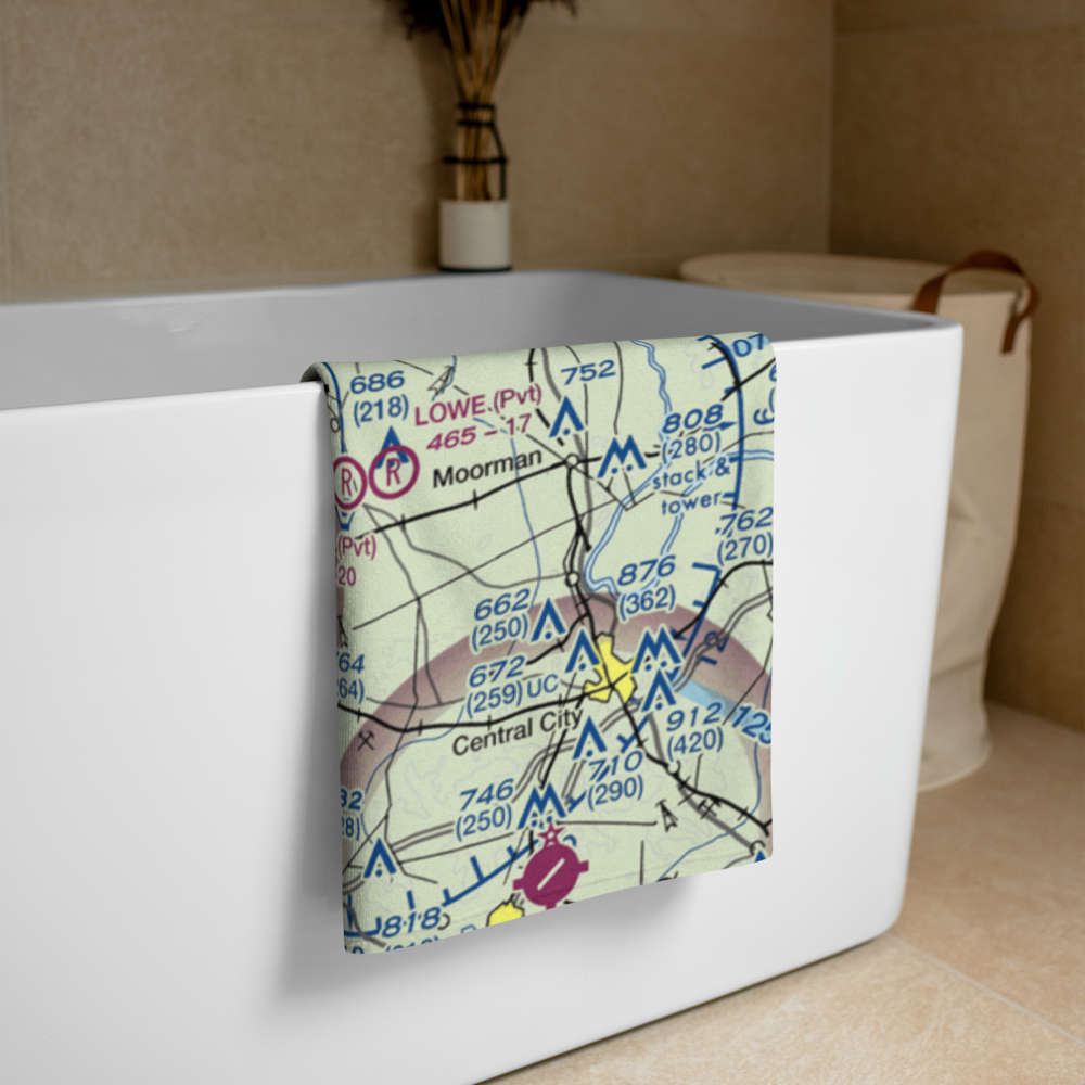 Madisonville Municipal Airport (2I0) VFR Sectional Towel 