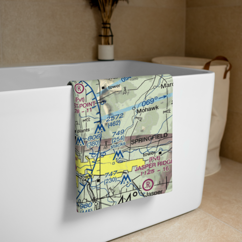 Mahlon Sweet Field (EUG) VFR Sectional Towel 