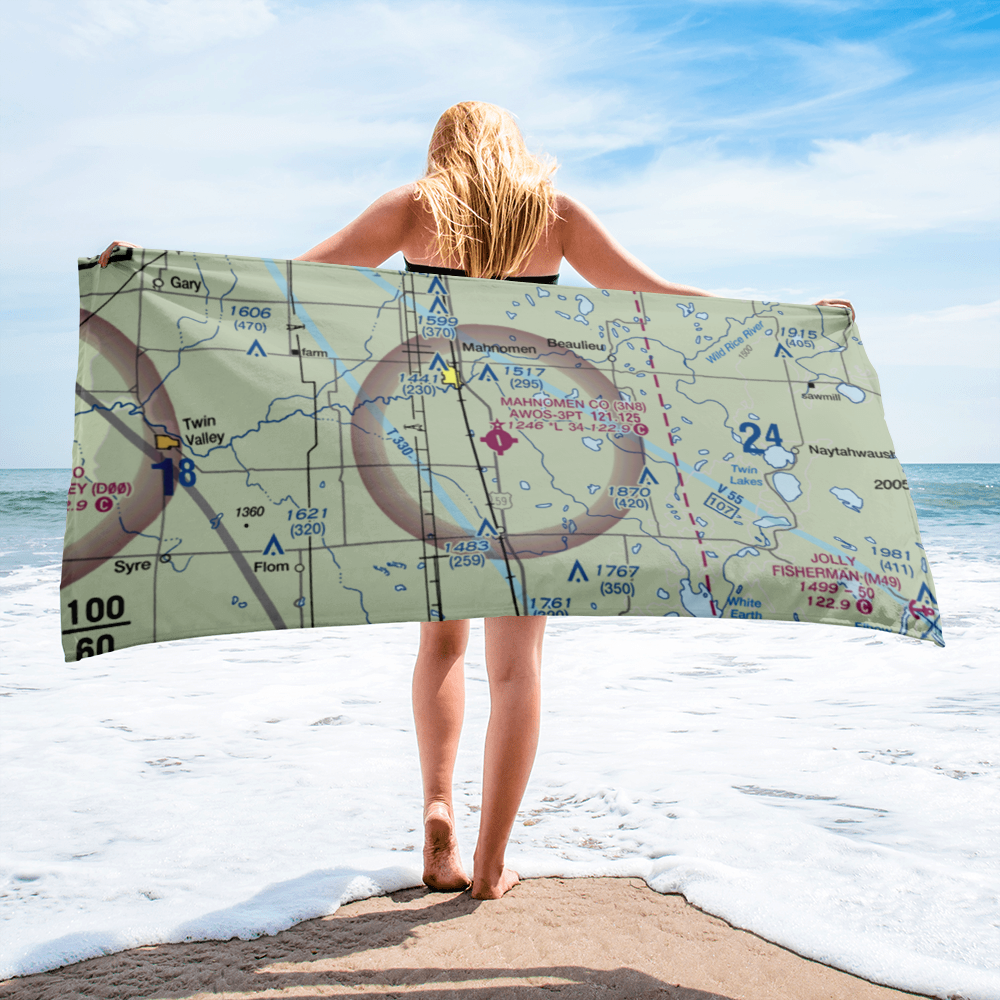 Mahnomen County Airport (3N8) VFR Sectional Towel 