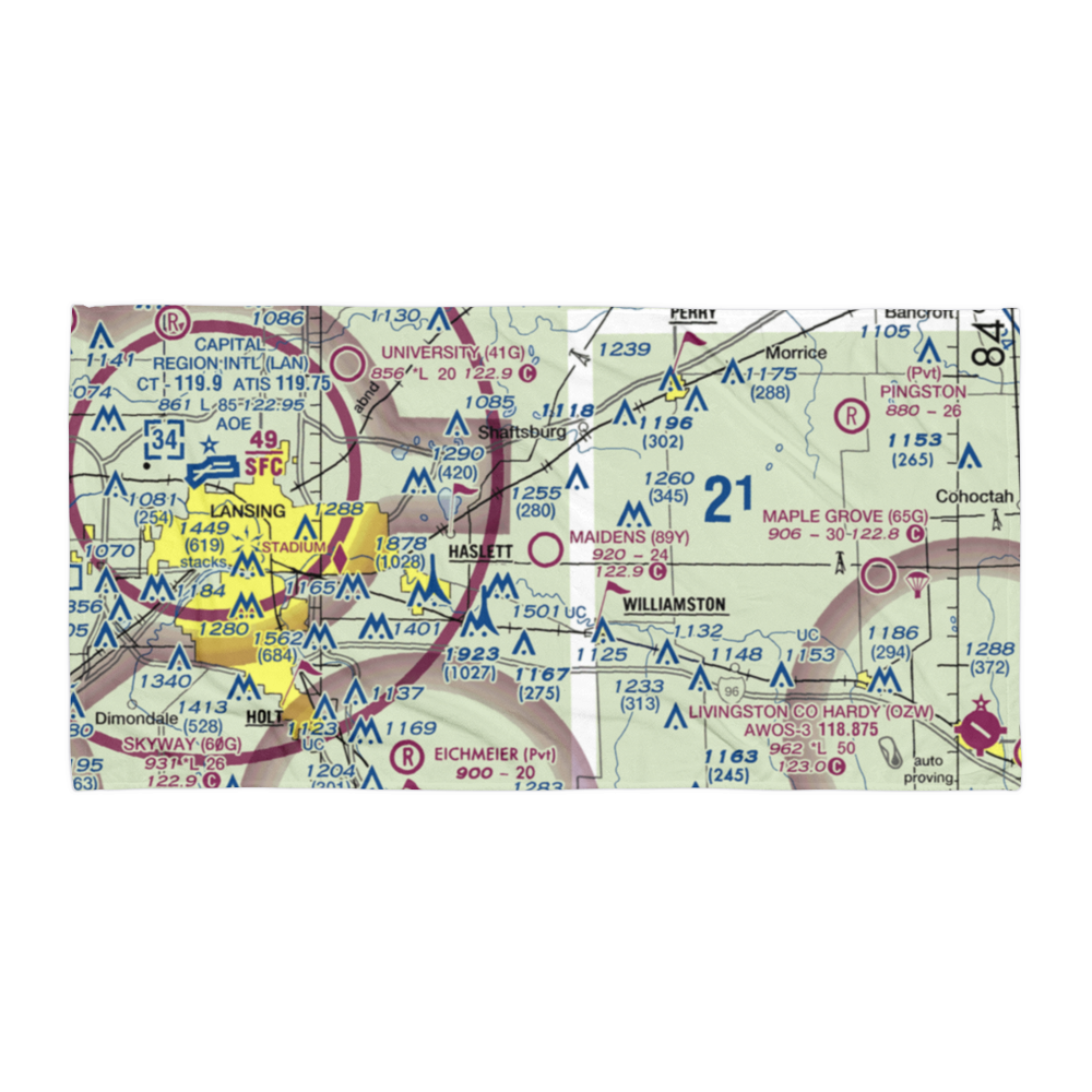 Maidens Airport (89Y) VFR Sectional Towel 