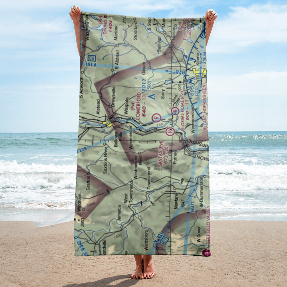 Major W. Guth STOLport (VT34) VFR Sectional Towel 