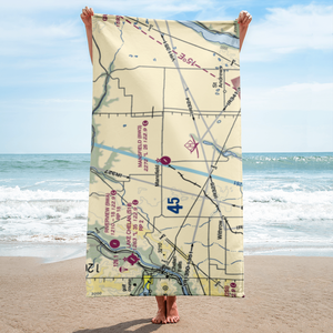 Mansfield Airport (8W3) VFR Sectional Towel