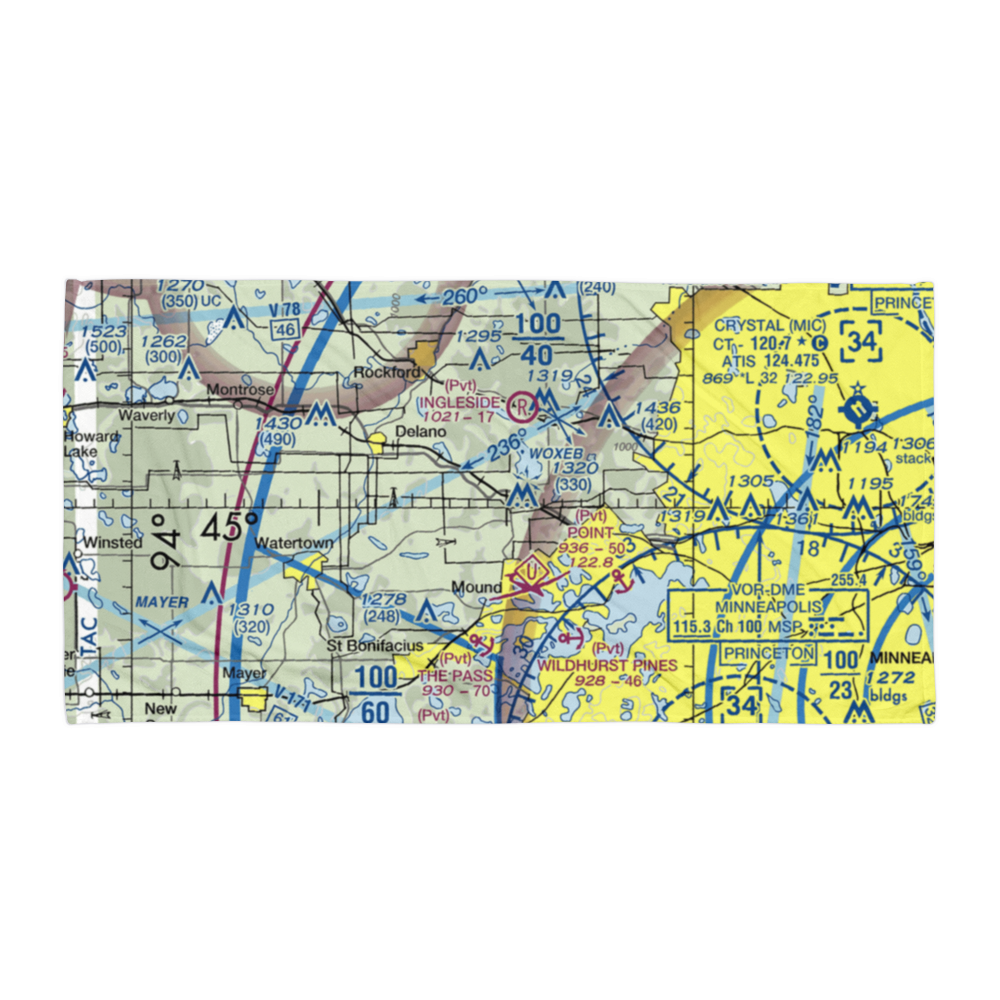 Maple Airport (MN69) VFR Sectional Towel 
