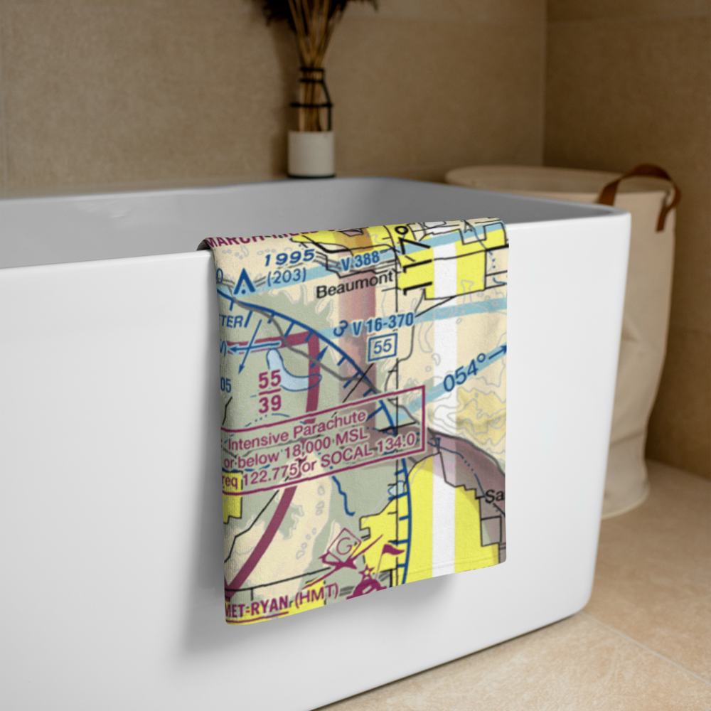 March ARB Airport (RIV) VFR Sectional Towel 