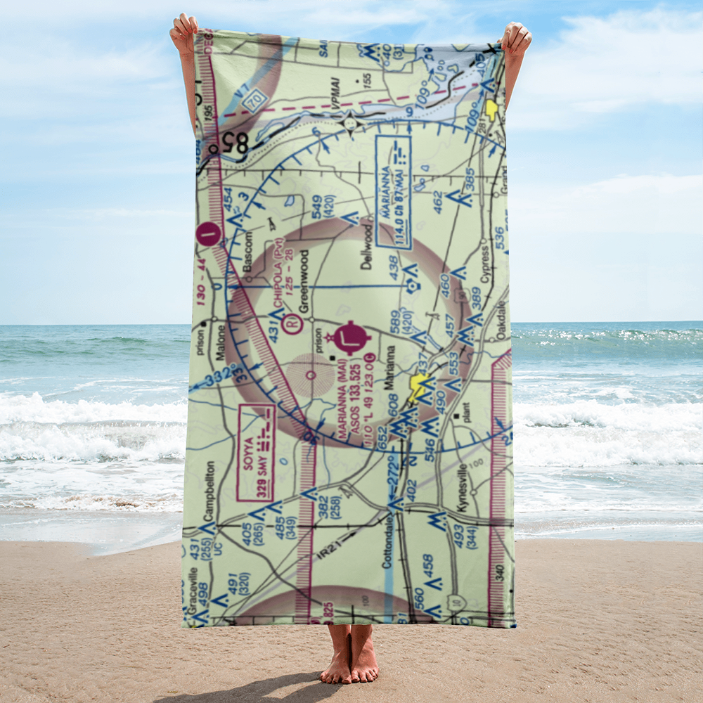 Marianna Municipal Airport (MAI) VFR Sectional Towel 