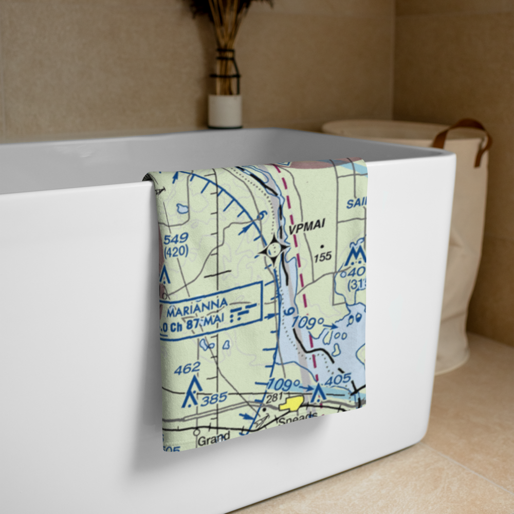 Marianna Municipal Airport (MAI) VFR Sectional Towel 