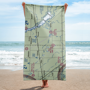 Marsh Brothers Airstrip (6NA6) VFR Sectional Towel