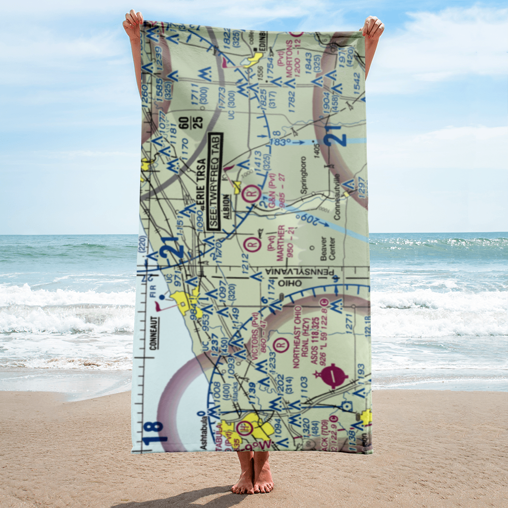 Marther Field (75PA) VFR Sectional Towel 