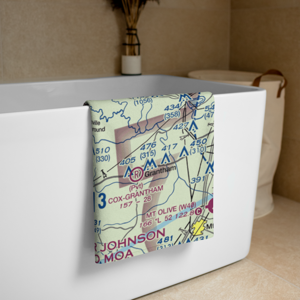 Massengill Airport (NC76) VFR Sectional Towel 