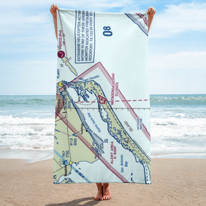 Matagorda Island Air Force Base (MGI) VFR Sectional Towel