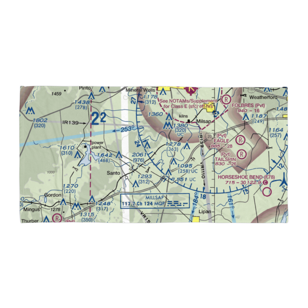 Matthews Ranch Airport (86TE) VFR Sectional Towel 