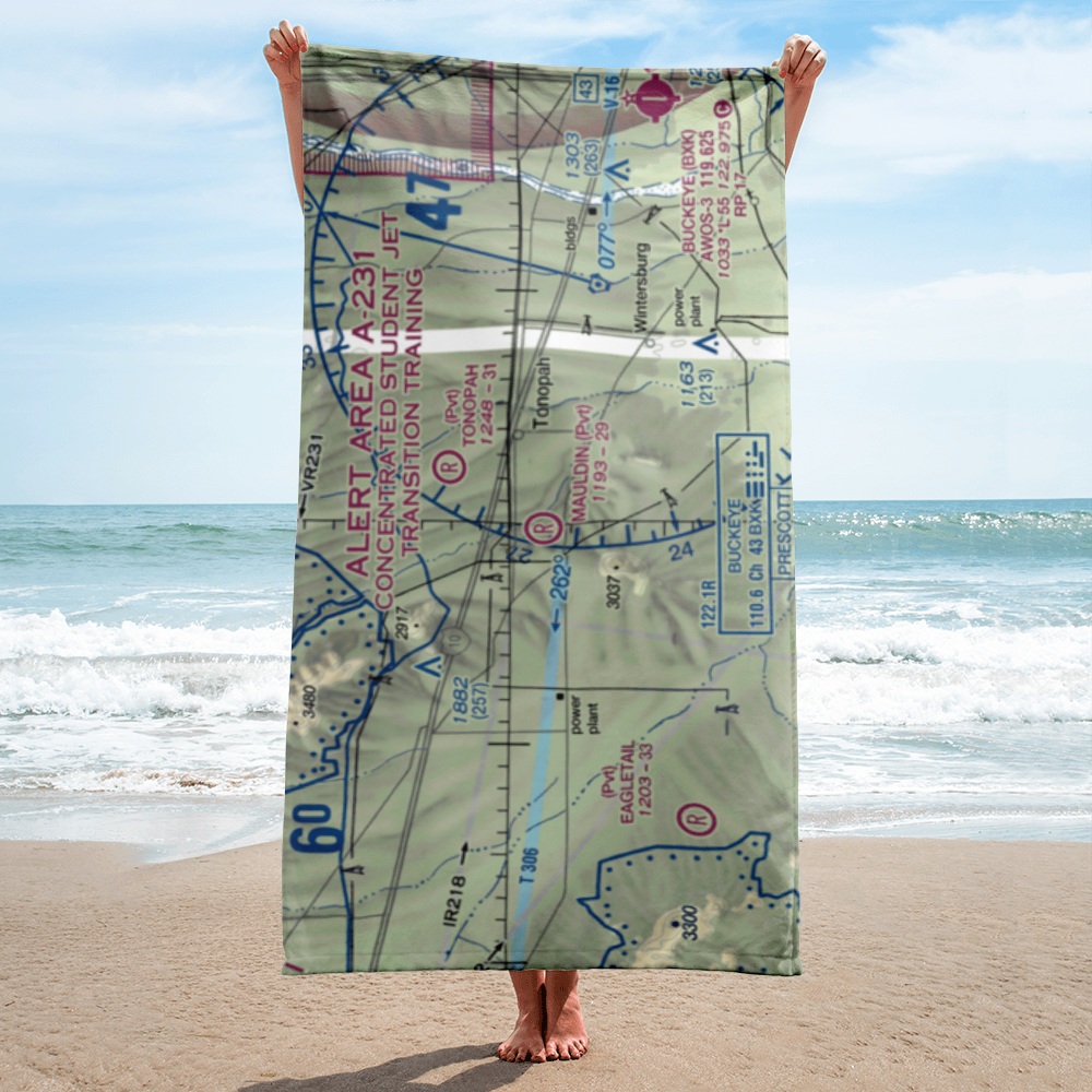 Mauldin Airstrip (56AZ) VFR Sectional Towel 