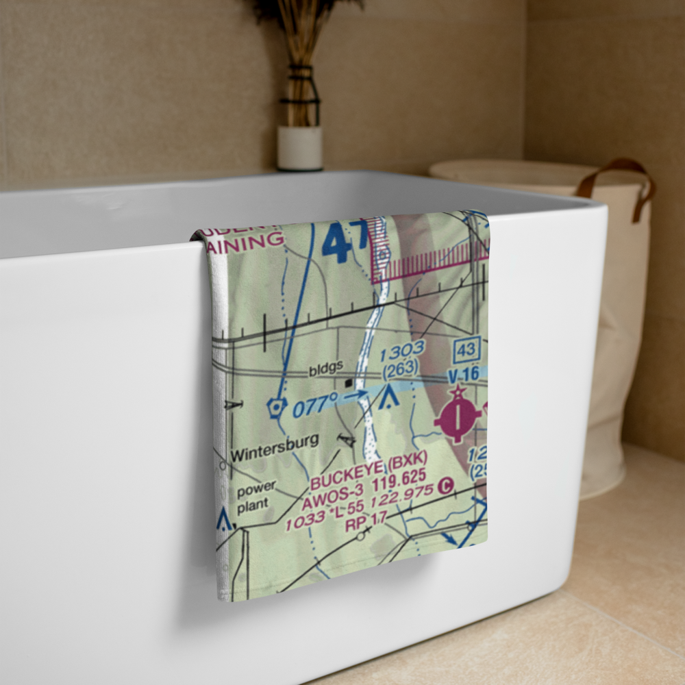 Mauldin Airstrip (56AZ) VFR Sectional Towel 