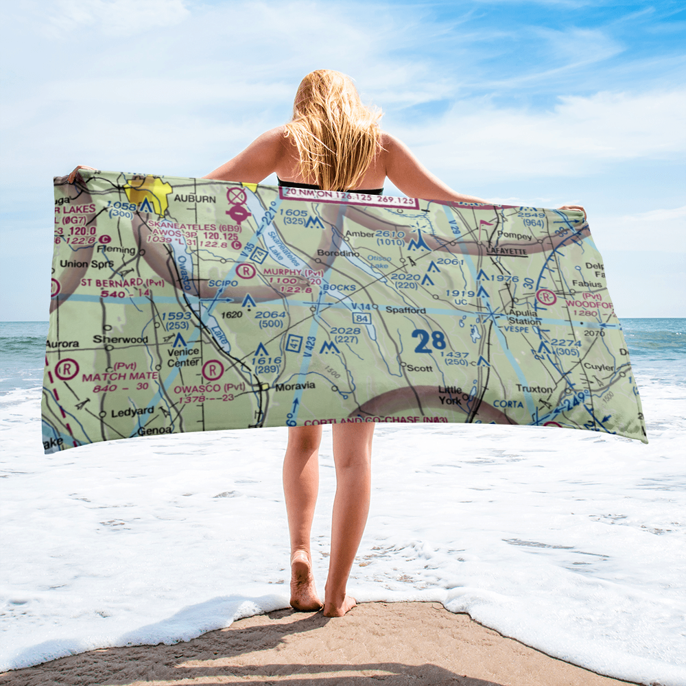 Maus Marineland Seaplane Base (NK0) VFR Sectional Towel 