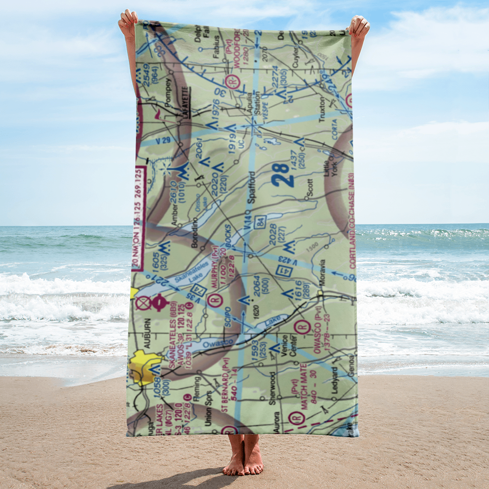 Maus Marineland Seaplane Base (NK0) VFR Sectional Towel 