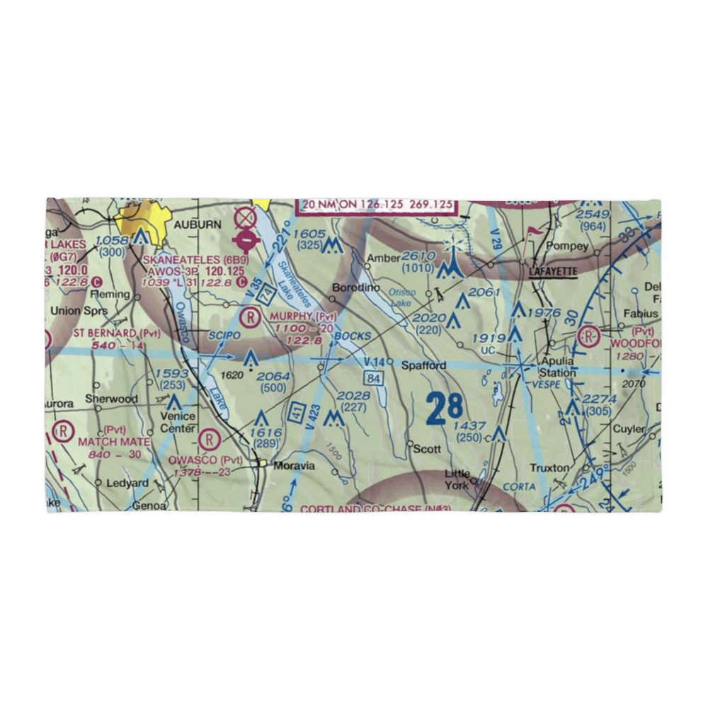 Maus Marineland Seaplane Base (NK0) VFR Sectional Towel 
