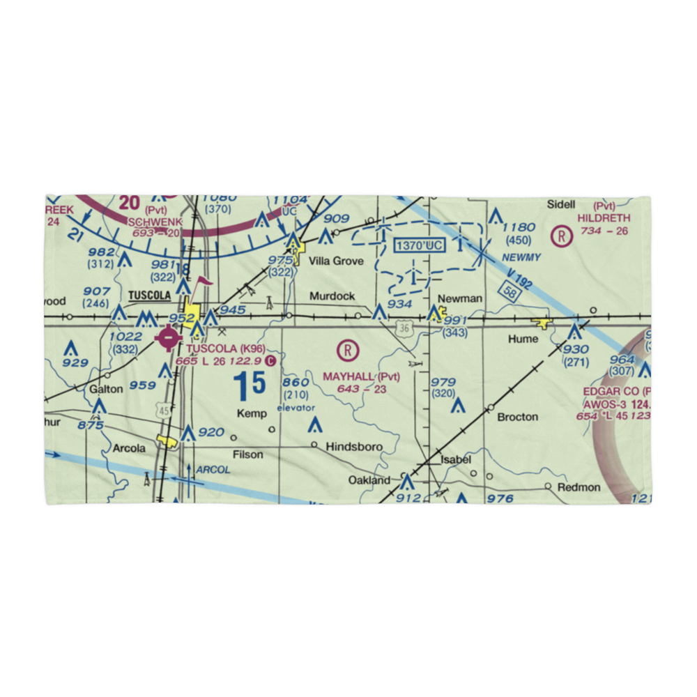 Mayhall Airport (5LL3) VFR Sectional Towel 