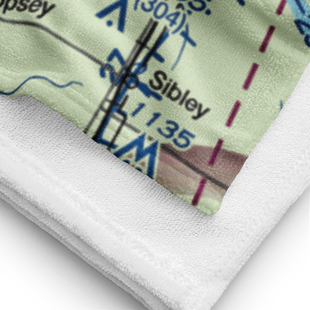 Mays Aviation Airport (IL63) VFR Sectional Towel 