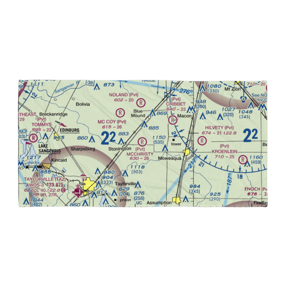 Mc Christy Airport (IS54) VFR Sectional Towel 