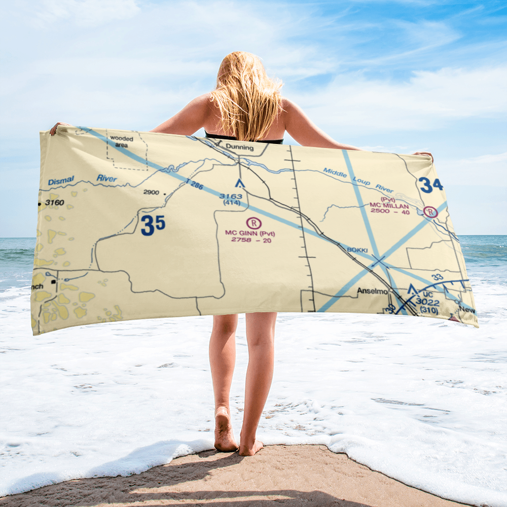 Mc Ginn Ranch Airport (32NE) VFR Sectional Towel 