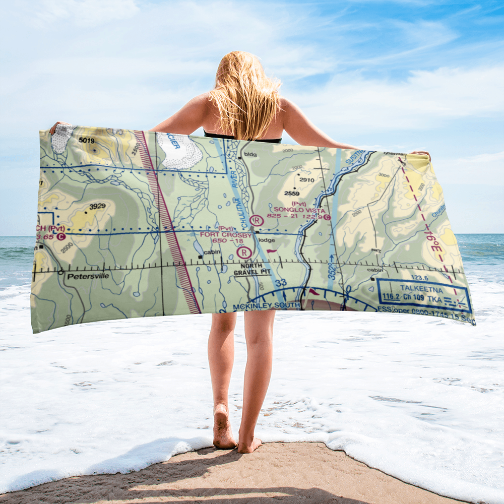 Mc Kinley Country Airport (81AK) VFR Sectional Towel 