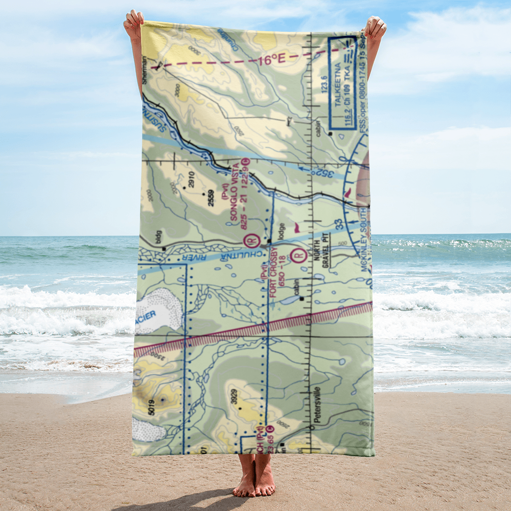 Mc Kinley Country Airport (81AK) VFR Sectional Towel 
