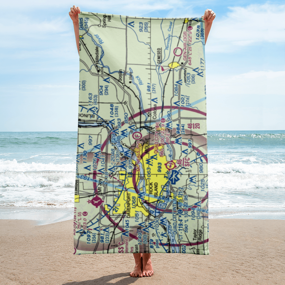 Mc Neal's Field (2IL3) VFR Sectional Towel 
