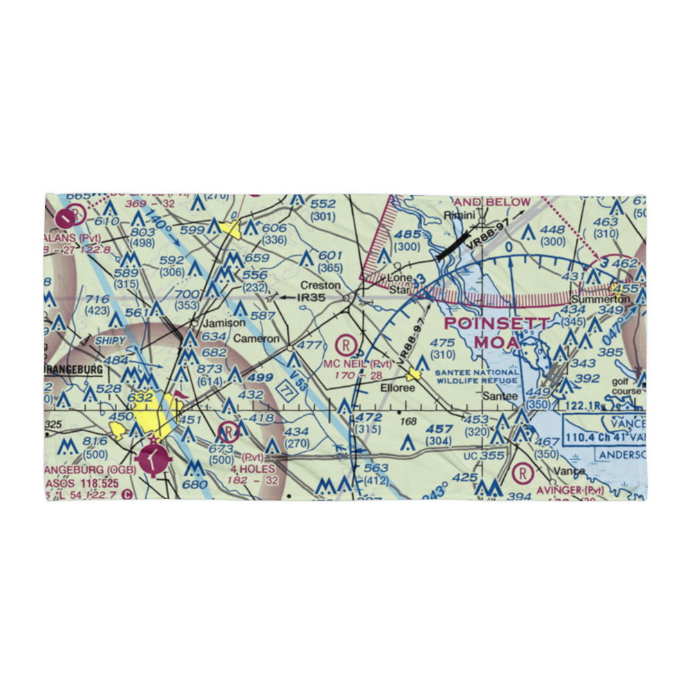 Mc Neil Airport (SC03) VFR Sectional Towel 