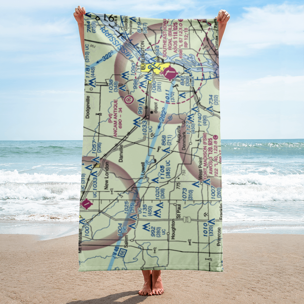 Mccoy Airport (4IA4) VFR Sectional Towel 