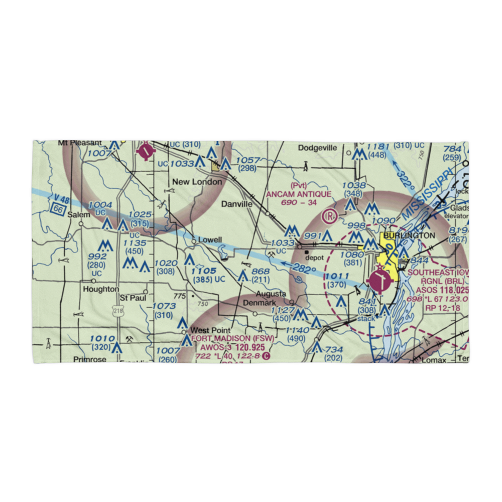 Mccoy Airport (4IA4) VFR Sectional Towel 