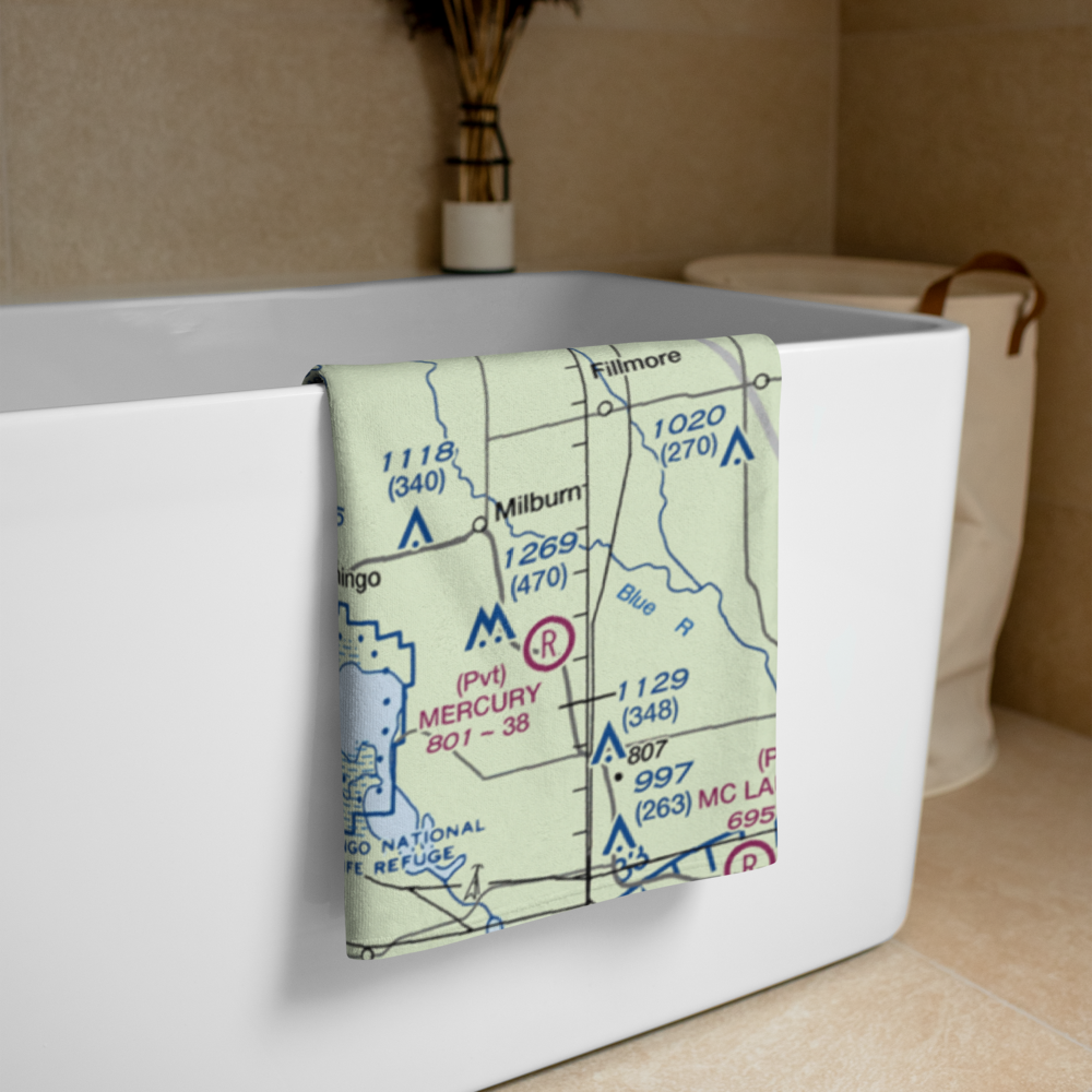 Mcdaniel Aviation Airport (OK28) VFR Sectional Towel 