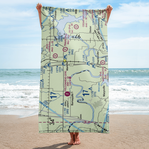 Mcgehee Catfish Restaurant Airport (T40) VFR Sectional Towel