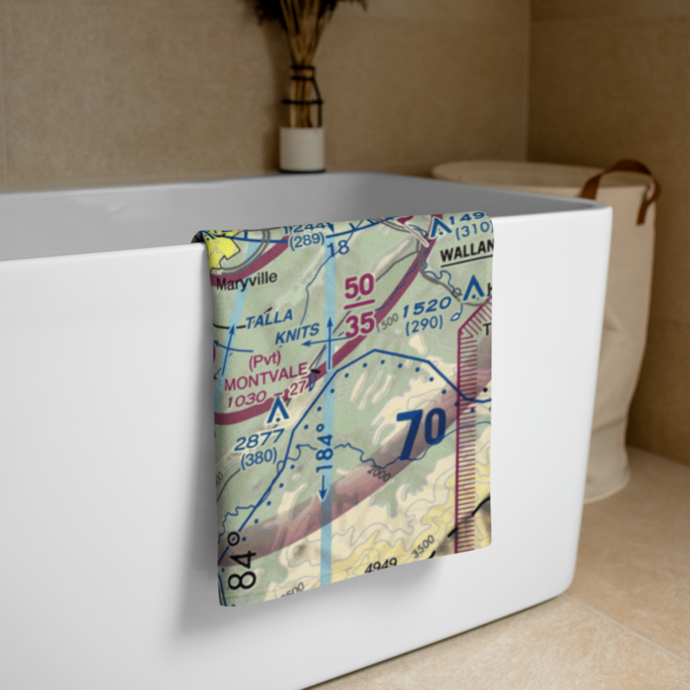 Mcgraw's Backyard Airport (5TN4) VFR Sectional Towel 